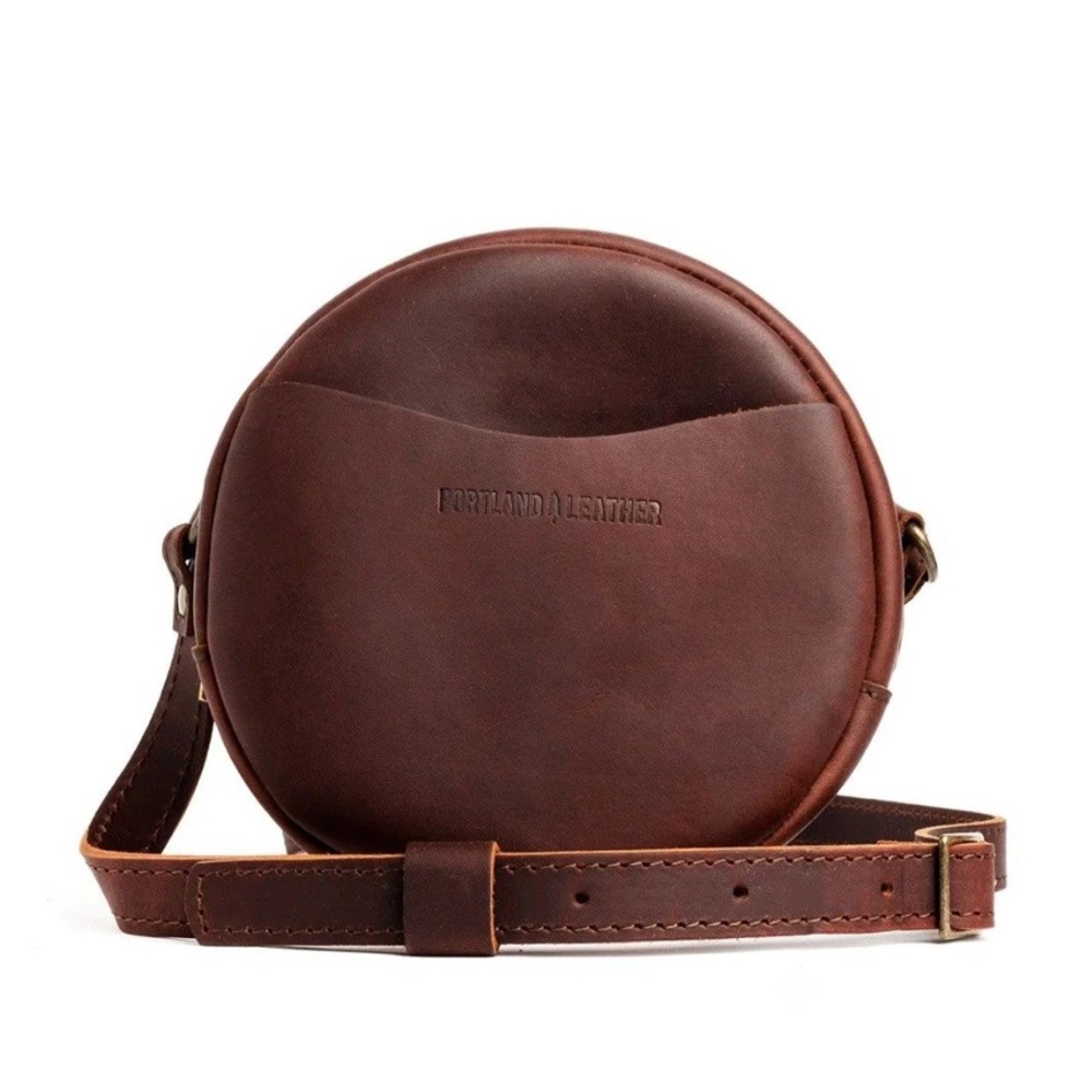 Portland Leather Circle Crossbody